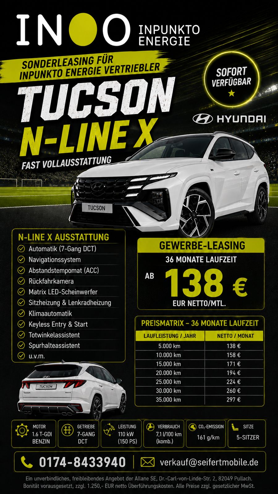 Hyundai Tucson N-Line X Sonderleasing